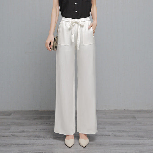 Terra Bloom Linen Wide-Leg Pant